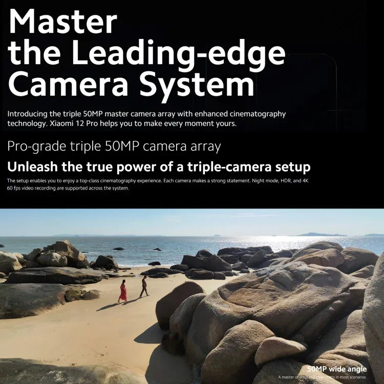 Triple caméras arrière, Face ID et identification d'empreintes digitales sous l'écran, batterie 4600 mAh, MIUI 13 / Android 12 Snapdragon 8 Gen 1 Octa Core jusqu'à 3,0 GHz de 6,73 pouces, réseau : 5G, NFC, Xiaomi 12 Pro Global EU Version