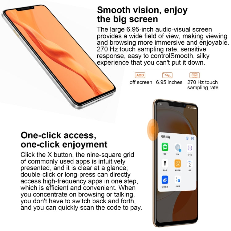 Double caméras arrière, identification par empreinte digitale latérale, batterie 7000mAh, 6,95 pouces HarmonyOS 3.0 Qualcomm Snapdragon 680 Octa Core 2,4GHz, Réseau : 4G, OTG, NFC, Pas de support Google Play, 256GB Argent, 256GB Noir, 256GB Vert