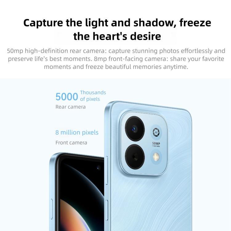 HUAWEI Enjoy 90, 8 Go+128 Go, Empreinte Digitale Latérale, HarmonyOS 6.0 Kirin 8000A de 6,67 pouces, OTG, Ne Prend Pas en Charge Google Play, 8 Go+128 Go