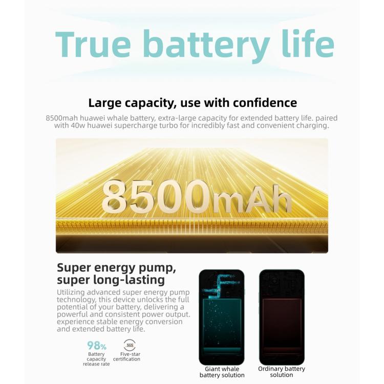 HUAWEI Enjoy 90 Pro Max, 8 Go + 512 Go, empreinte digitale latérale, 6,84 pouces HarmonyOS 6.0 Kirin 8000, OTG, ne prend pas en charge Google Play, 8 Go + 512 Go
