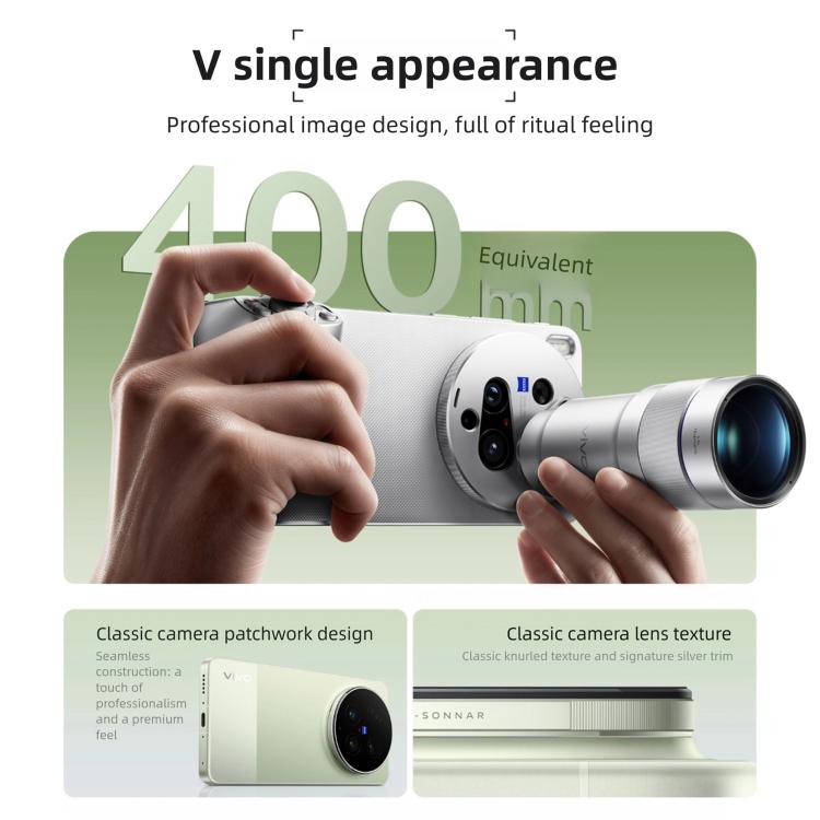 vivo X300 Ultra, 12 Go+512 Go, 6,82 pouces OriginOS 6 Android 16 Snapdragon 8 Elite Gen 5 Octa Core, OTG, NFC, Réseau : 5G, 12 Go+512 Go