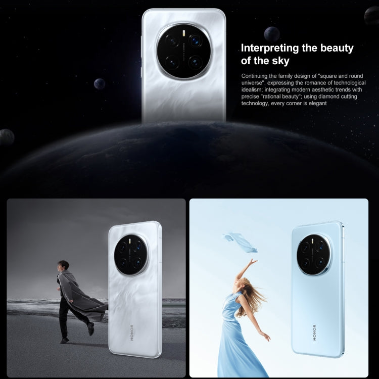 Honor Magic7 Pro, 16Go+512Go, Empreinte Digitale Sous l'Écran, 6,8 pouces MagicOS 9.0 / Android 15 Snapdragon 8 Elite Octa Core 3nm, Réseau : 5G, NFC, OTG, Ne Prend Pas en Charge Google Play, 16Go+512Go