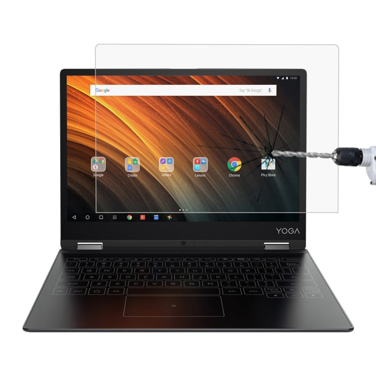 Film en verre trempé plein écran d'une épaisseur de 0,4 mm et d'une dureté de surface de 9H pour Lenovo YOGA A12, Yoga A12