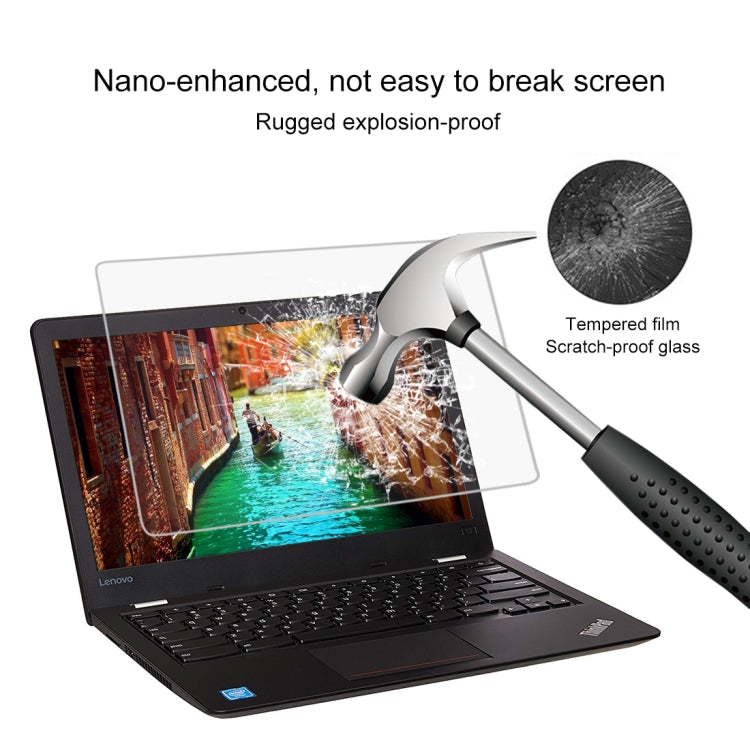Film en verre trempé plein écran 0,4 mm de dureté de surface 9H pour Lenovo ThinkPad 13 Chromebook 13,3 pouces, Lenovo 13 Chromebook