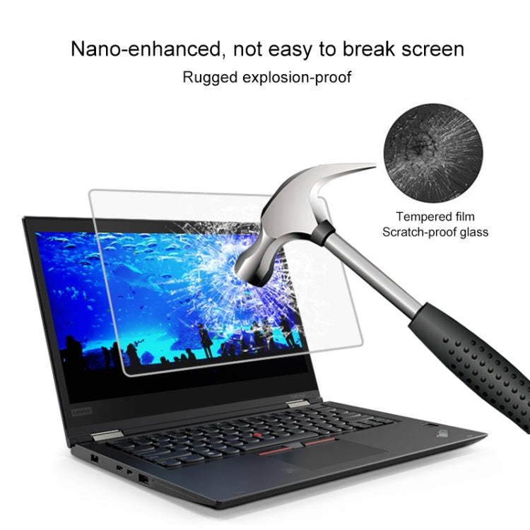 Film en verre trempé plein écran 0,4 mm de dureté 9H pour Lenovo ThinkPad X380 Yoga 13,3 pouces, X380 Yoga