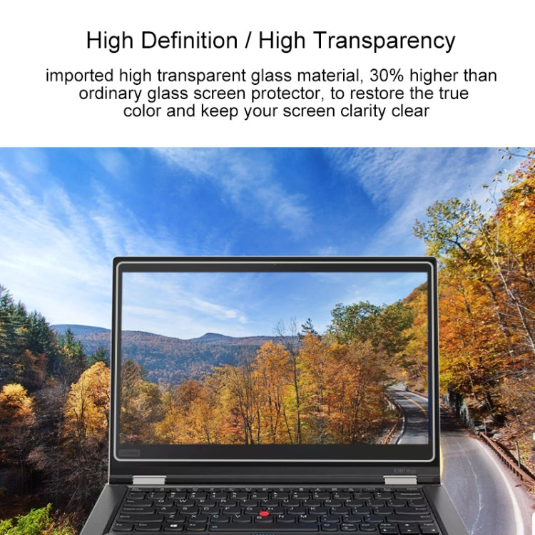 Film en verre trempé plein écran 0,4 mm de dureté 9H pour Lenovo ThinkPad X380 Yoga 13,3 pouces, X380 Yoga