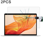 2 films en verre trempé anti-explosion de 0,26 mm de dureté 9H pour MacBook Air 13.3 (2018), pour MacBook Air 13.3 (2018) (2 pièces)