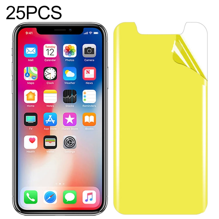 25 Films de protection d'écran avant souples en TPU à couverture complète pour iPhone X / XS, pour iPhone X / XS (25 PIÈCES)