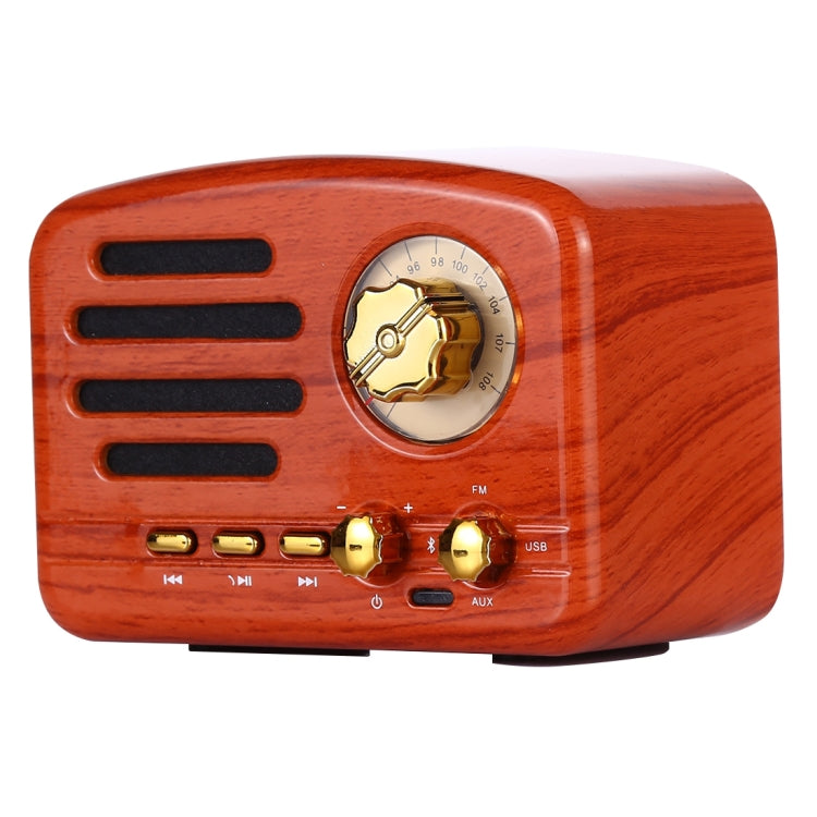 Radio Bluetooth HiFi rétro Angel MA-1500 avec lumière LED colorée, support USB, FM et AUX 3,5 mm