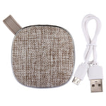 Enceinte stéréo Bluetooth portable X25 avec conception en tissu, microphone intégré, prise en charge des appels mains libres, carte TF et entrée AUX, distance Bluetooth : 10 m