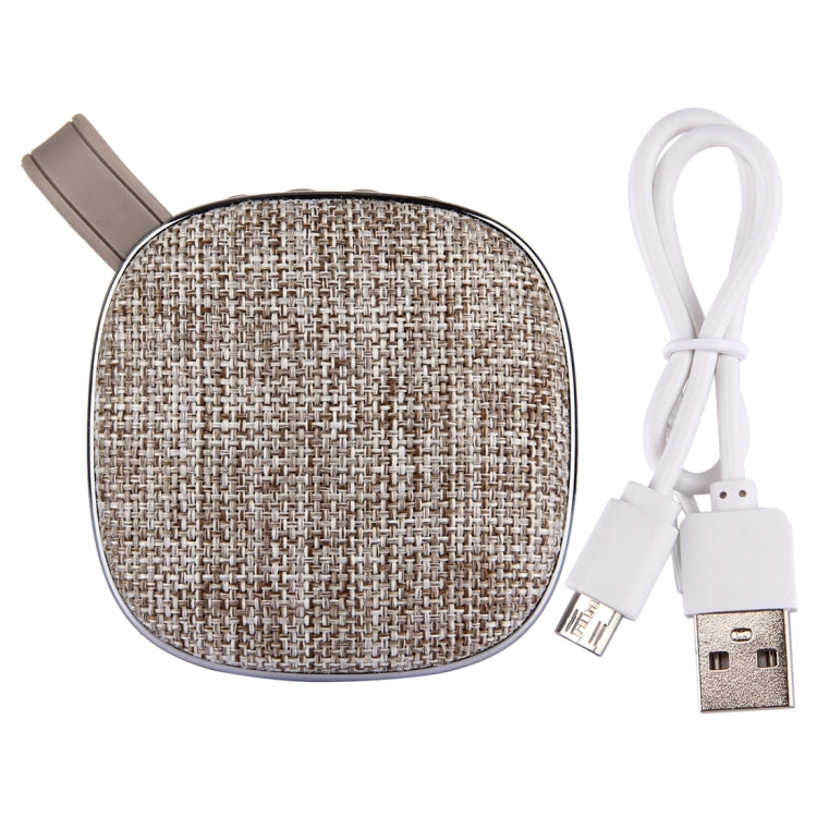 Enceinte stéréo Bluetooth portable X25 avec conception en tissu, microphone intégré, prise en charge des appels mains libres, carte TF et entrée AUX, distance Bluetooth : 10 m