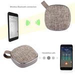 Enceinte stéréo Bluetooth portable X25 avec conception en tissu, microphone intégré, prise en charge des appels mains libres, carte TF et entrée AUX, distance Bluetooth : 10 m