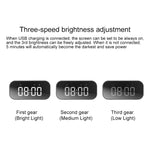 Mini enceinte Bluetooth 5.0 AEC BT501 avec LED, réveil, horloge et miroir, support carte TF 32G, BT501