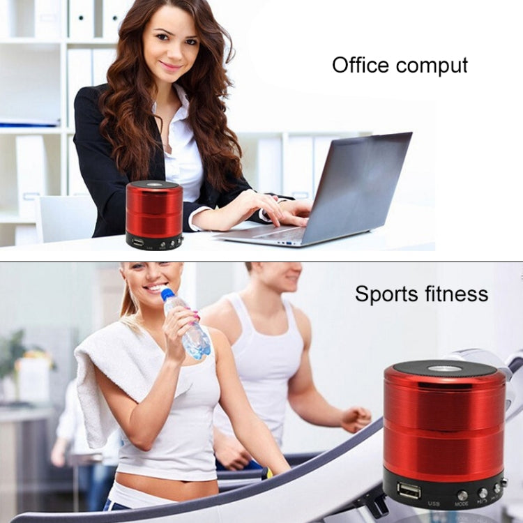 Enceinte Bluetooth WS-887 avec lanière, support appels mains libres, FM, clé USB, carte TF et entrée AUX