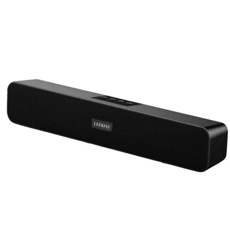 Radio multimédia Bluetooth LEERFEI E91 10W forme barre longue à double haut-parleur, support carte TF / clé USB / AUX 3,5 mm, support carte TF / clé USB / AUX 3,5 mm