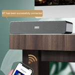 Radio multimédia Bluetooth LEERFEI E91 10W forme barre longue à double haut-parleur, support carte TF / clé USB / AUX 3,5 mm, support carte TF / clé USB / AUX 3,5 mm