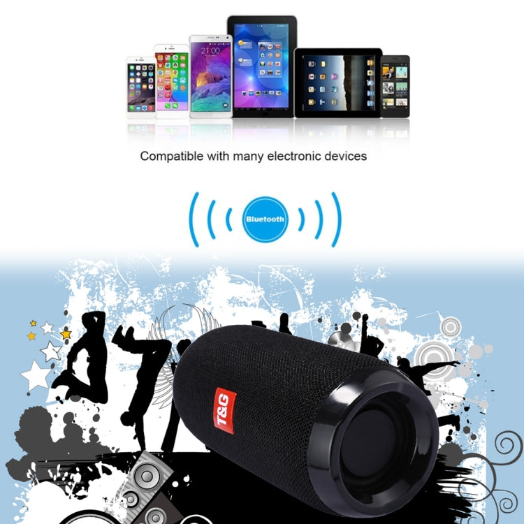Avec micro intégré, support appels mains libres & carte TF & entrée AUX & FM, distance Bluetooth : 10m, TG117, TG1127