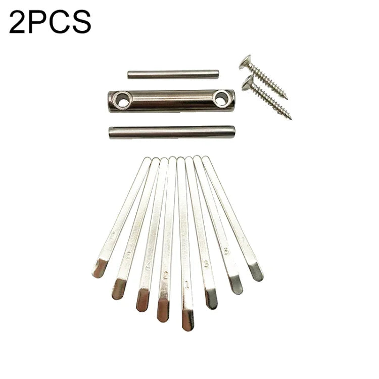Kit d'accessoires pour kalimba avec 2 touches de piano à pouces à 8 tons et médiators.