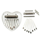 Kit d'accessoires pour kalimba avec 2 touches de piano à pouces à 8 tons et médiators.