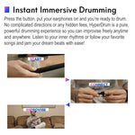 Hyperdrum, batterie virtuelle somatosensorielle, instrument de musique portable intelligent.