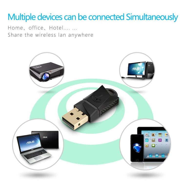 Adaptateur USB WiFi sans fil Rocketek RT-WL3 300 Mbps 802.11 n/a/g