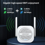 Répéteur amplificateur sans fil double bande 1200Mbps COMFAST CF-WR765AC avec antenne externe, CF-WR765AC