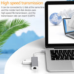 Adaptateur HUB USB-C / Type-C vers Ethernet Gigabit RJ45 & 3 x USB 3.0, ordinateur tablette téléphone universel, Ethernet Gigabit
