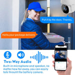 Tuya QX45 1080P Full HD IP65 Waterproof 2.4G Wireless IP Camera, Support Motion Detection & Two-way Audio & Night Vision & TF Card, AU Plug, Support Motion Detection