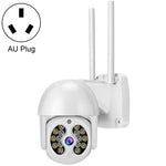Caméra IP sans fil Tuya QX56 3.0 Mégapixels IP66 étanche 2.4G, supporte Amazon Alexa & Google Home & détection de mouvement & audio bidirectionnel & vision nocturne couleur & carte TF, prise EU, supporte Amazon Alexa & Google Home