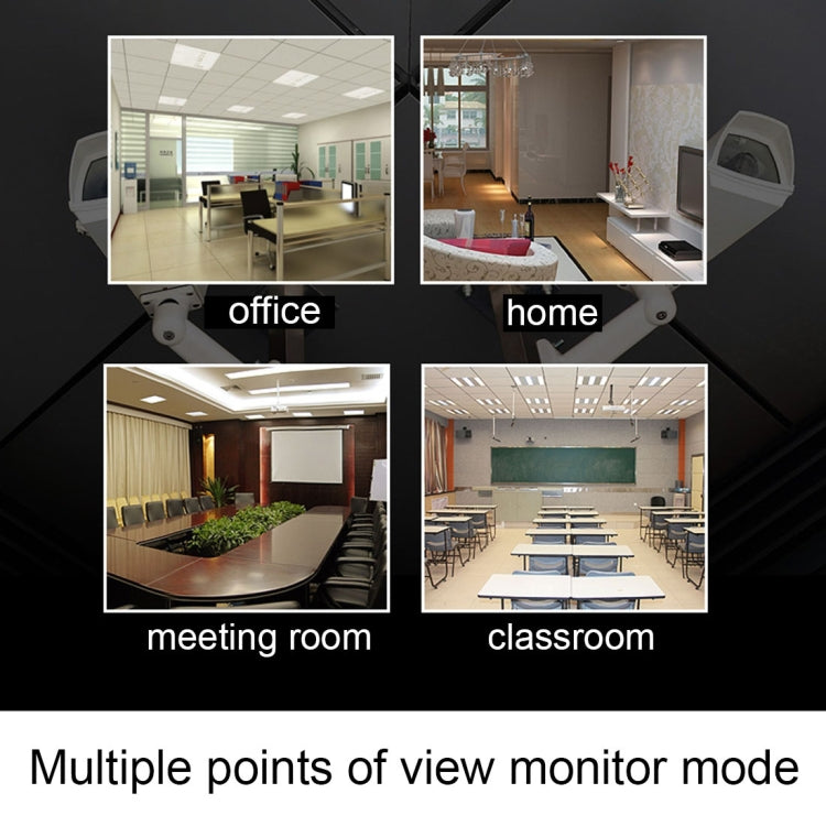 V380 HD 1280 x 720P 1.0MP Caméra IP rotative à 360 degrés, Caméra de sécurité intelligente sans fil WiFi, Prise en charge de la carte TF, Audio bidirectionnel, V380