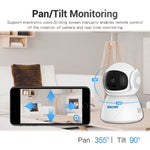 Caméra IP WiFi double bande ESCAM PT201 HD 1080P, prise en charge de la vision nocturne / détection de mouvement / suivi automatique / carte TF / audio bidirectionnel, prise UE, PT201