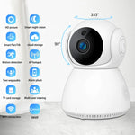 Caméra IP Pan-Tilt Wi-Fi intelligente YT24 V380 1.0MP, prend en charge les cartes TF / l'audio bidirectionnel / la détection de mouvement / la vision nocturne, YT24 1.0MP