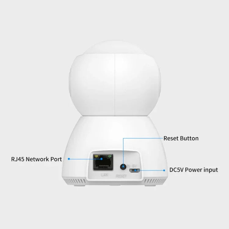Caméra IP Pan-Tilt Wi-Fi intelligente YT24 V380 1.0MP, prend en charge les cartes TF / l'audio bidirectionnel / la détection de mouvement / la vision nocturne, YT24 1.0MP