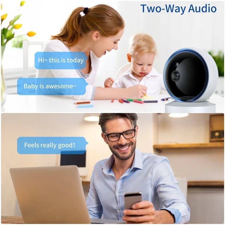 Caméra IP WiFi de sécurité intelligente YT50-2 3.0MP avec rotation à 360°, prise en charge carte TF / Audio bidirectionnel / Détection de mouvement / Vision nocturne, YT50-2