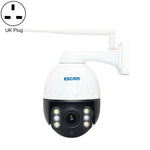ESCAM Q5068 H.265 5MP Caméra IP WiFi étanche Pan/Tilt/Zoom 4X, Prend en charge ONVIF, Audio bidirectionnel et Vision nocturne, prise AU, prise UK, prise US, prise EU, prise AU