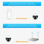 ESCAM Q5068 H.265 5MP Caméra IP WiFi étanche Pan/Tilt/Zoom 4X, Prend en charge ONVIF, Audio bidirectionnel et Vision nocturne, prise AU, prise UK, prise US, prise EU, prise AU