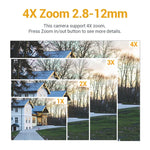 ESCAM Q5068 H.265 5MP Caméra IP WiFi étanche Pan/Tilt/Zoom 4X, Prend en charge ONVIF, Audio bidirectionnel et Vision nocturne, prise AU, prise UK, prise US, prise EU, prise AU