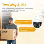 ESCAM Q5068 H.265 5MP Caméra IP WiFi étanche Pan/Tilt/Zoom 4X, Prend en charge ONVIF, Audio bidirectionnel et Vision nocturne, prise AU, prise UK, prise US, prise EU, prise AU