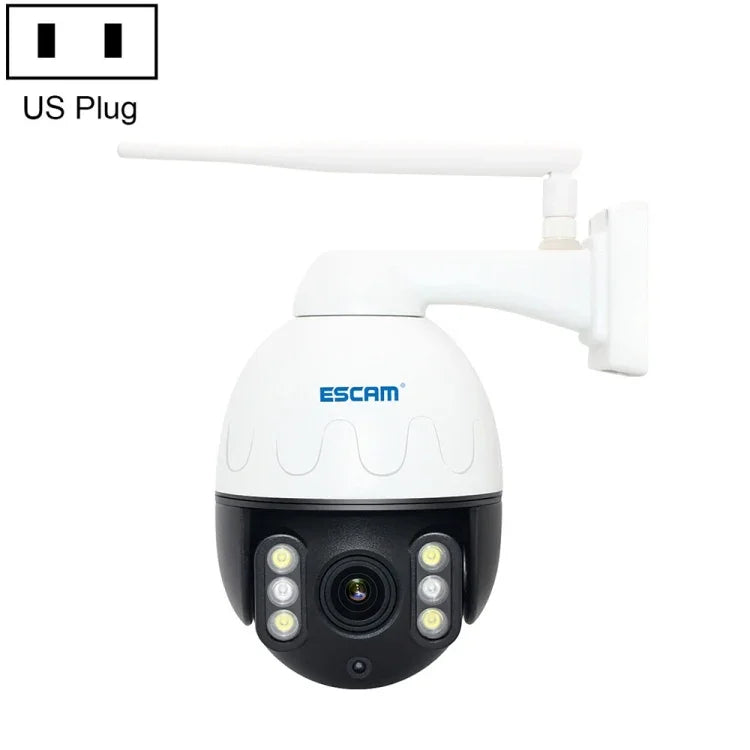 ESCAM Q5068 H.265 5MP Caméra IP WiFi étanche Pan/Tilt/Zoom 4X, Prend en charge ONVIF, Audio bidirectionnel et Vision nocturne, prise AU, prise UK, prise US, prise EU, prise AU