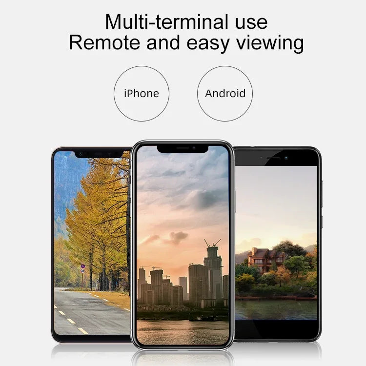 Caméra IP sans fil Q4 2,0 millions de pixels 1080P HD, prend en charge la détection de mouvement et l'audio bidirectionnel et la vision nocturne infrarouge et la carte TF, prise américaine, Q4