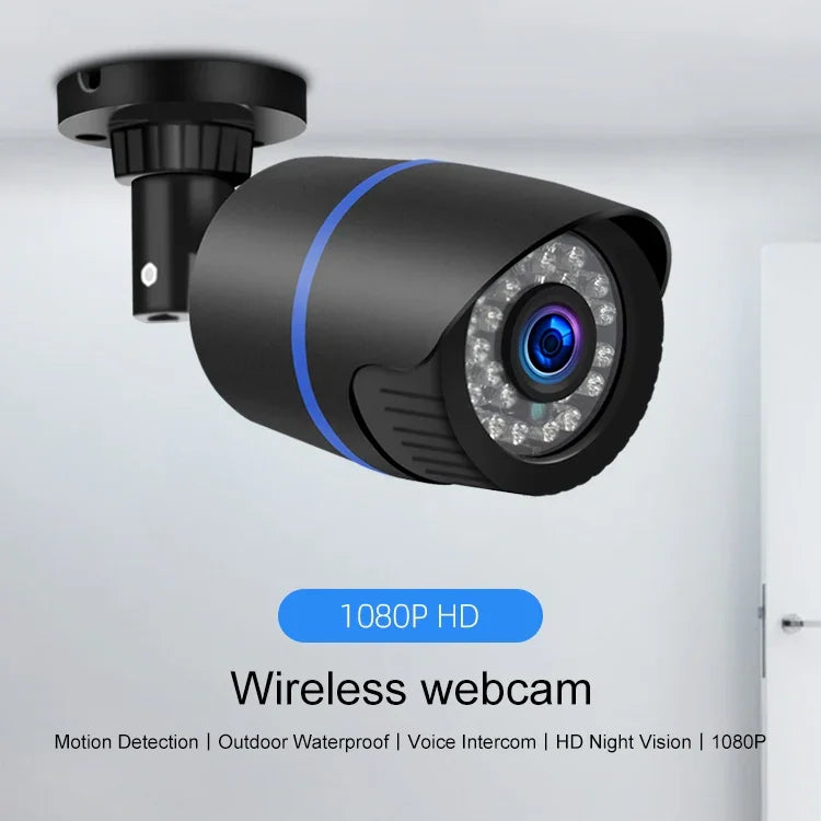 Caméra IP sans fil Q4 2,0 millions de pixels 1080P HD, prend en charge la détection de mouvement et l'audio bidirectionnel et la vision nocturne infrarouge et la carte TF, prise américaine, Q4