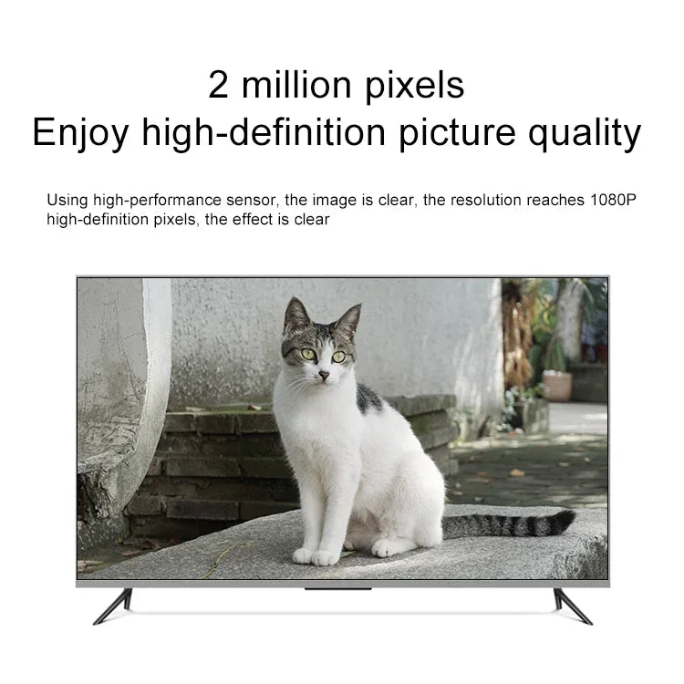 Caméra IP sans fil Q4 2,0 millions de pixels 1080P HD, prend en charge la détection de mouvement et l'audio bidirectionnel et la vision nocturne infrarouge et la carte TF, prise américaine, Q4