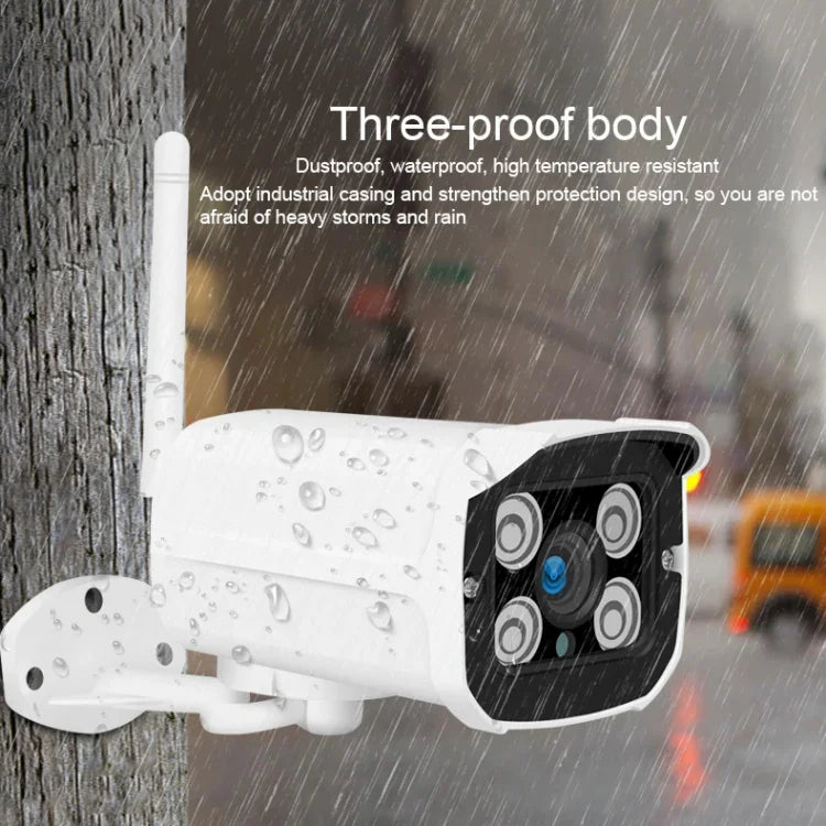 Caméra IP sans fil HD Q8 1080P, Prend en charge la détection de mouvement et la vision nocturne infrarouge et la carte TF, Prise AU, Q8