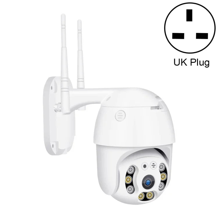 Caméra IP WiFi HD 1080P QX21, prend en charge la vision nocturne et la détection de mouvement et l'audio bidirectionnel et la carte TF, prise AU, QX21