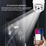 Caméra IP WiFi HD 1080P QX21, prend en charge la vision nocturne et la détection de mouvement et l'audio bidirectionnel et la carte TF, prise AU, QX21