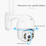 Caméra IP WiFi HD 1080P QX21, prend en charge la vision nocturne et la détection de mouvement et l'audio bidirectionnel et la carte TF, prise AU, QX21