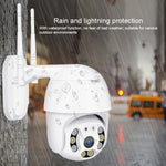 Caméra IP WiFi HD 1080P QX21, prend en charge la vision nocturne et la détection de mouvement et l'audio bidirectionnel et la carte TF, prise AU, QX21