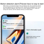 Caméra de surveillance intérieure sans fil HD YT47 avec tête rotative, supporte la détection de mouvement, la vision nocturne infrarouge et les cartes Micro SD, prise AU, YT47
