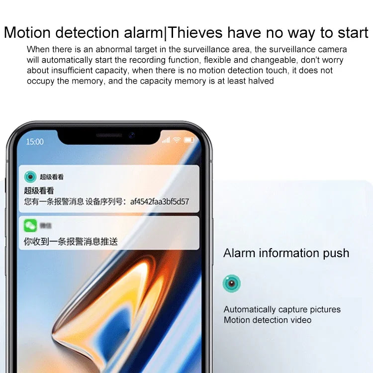 Caméra de surveillance intérieure sans fil HD YT47 avec tête rotative, supporte la détection de mouvement, la vision nocturne infrarouge et les cartes Micro SD, prise AU, YT47