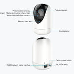 Caméra de surveillance intérieure sans fil HD YT47 avec tête rotative, supporte la détection de mouvement, la vision nocturne infrarouge et les cartes Micro SD, prise AU, YT47